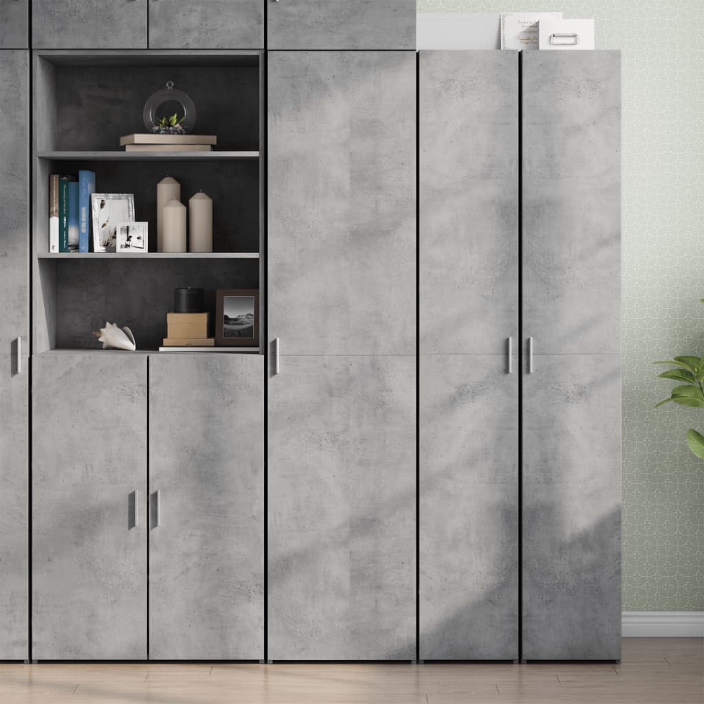 Highboard Concrete Grey 45x42.5x185 cm Engineered Wood